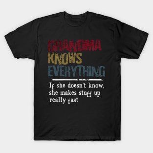 Grandma knows everything T-Shirt